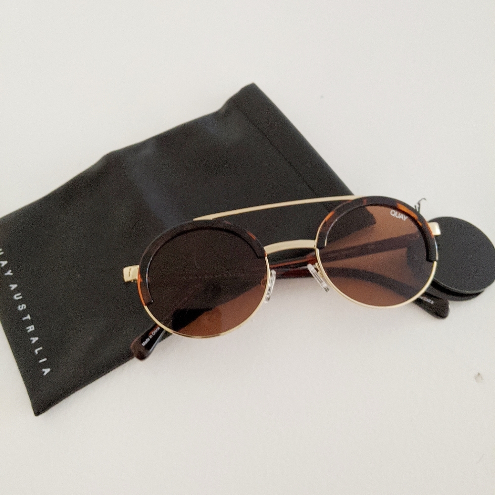 NWT Quay Come Around Round Sunglasses - Picture 2 of 7